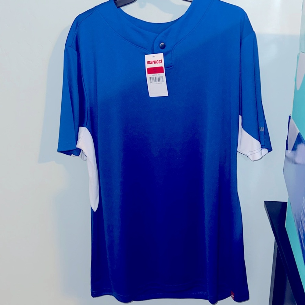 Mens Marucci one snap jersey royal blue size XXL new with tags